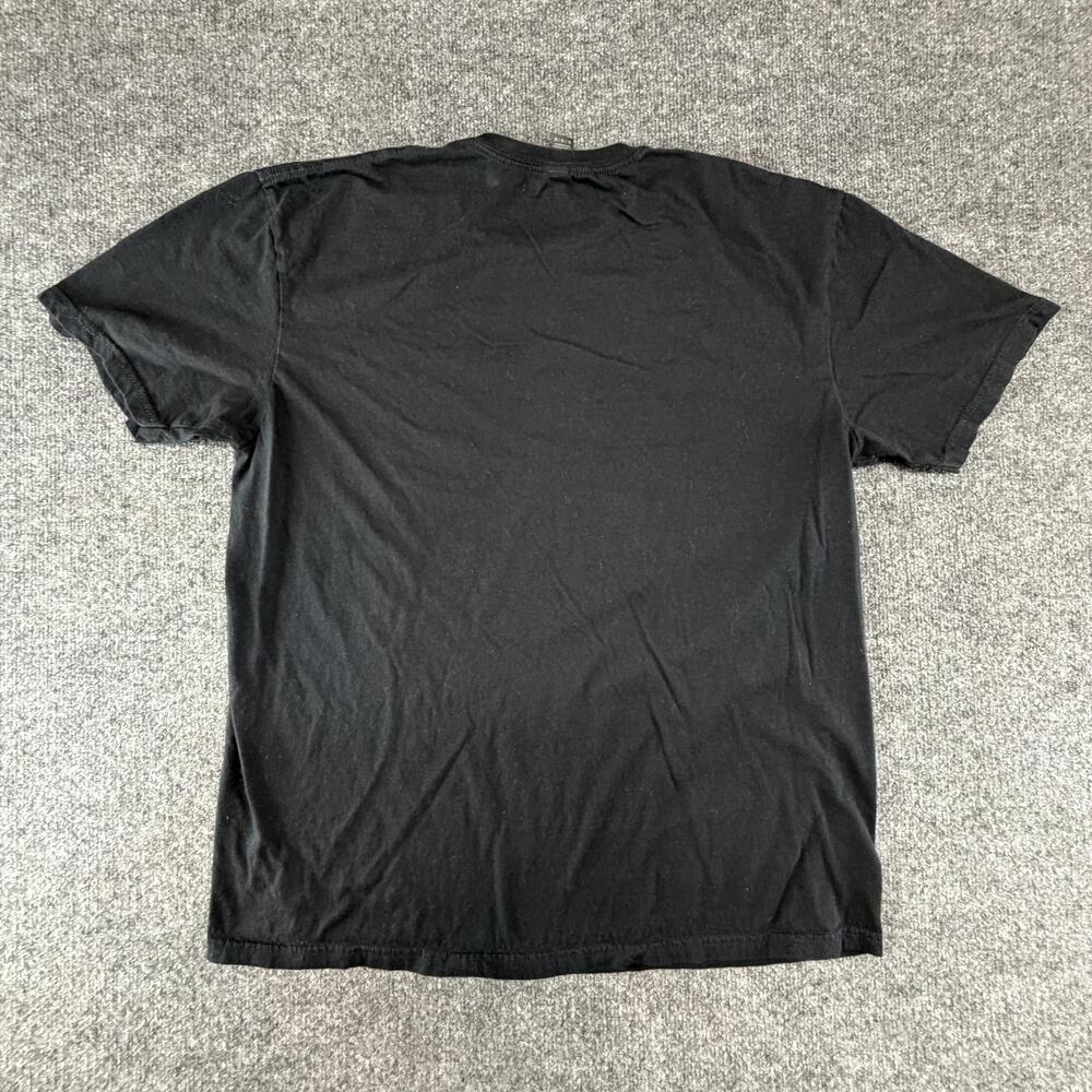 Bolle Golf Shirt Mens XL Black Solid Cotton Crew Neck Logo Tee Casual Basic
